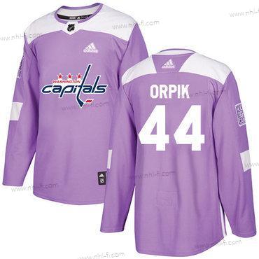 Adidas Washington Capitals #44 Brooks Orpik Violetti Aito Taistelee syöpää vastaan Ommeltu NHL Paita – Miesten