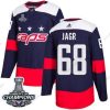 Adidas Washington Capitals #68 Jaromir Jagr Laivastonsininen Aito 2018 Stadium Series Stanley Cup Final Champions Ommeltu NHL Paita – Miesten