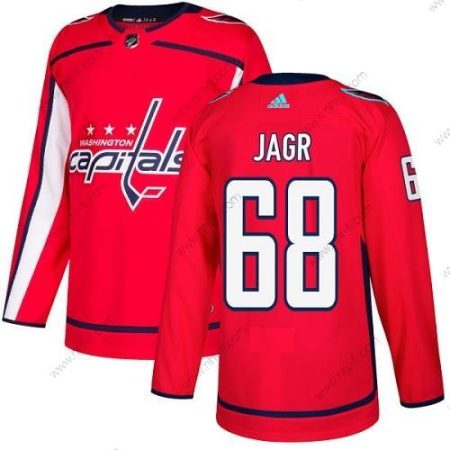 Adidas Washington Capitals #68 Jaromir Jagr Punainen Kotiottelu Aito Ommeltu NHL Paita – Miesten