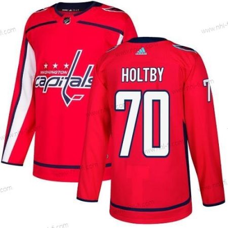 Adidas Washington Capitals #70 Braden Holtby Punainen Kotiottelu Aito Ommeltu NHL Paita – Miesten