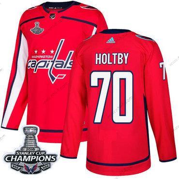 Adidas Washington Capitals #70 Braden Holtby Punainen Kotiottelu Aito Stanley Cup Final Champions Ommeltu NHL Paita – Miesten