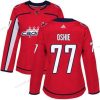 Adidas Washington Capitals #77 T. J. Oshie Punainen Kotiottelu Aito Ommeltu NHL Paita – Naisten