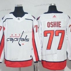 Adidas Washington Capitals #77 T. J. Oshie Valkoinen Road Aito Ommeltu NHL Paita – Miesten