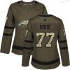 Adidas Washington Capitals #77 T. J. Oshie Vihreä Salute to Service Ommeltu NHL Paita – Naisten