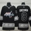 Adidas Washington Capitals #8 Alex Ovechkin Musta Maajoukkue Logos Paita – Miesten