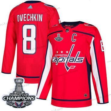 Adidas Washington Capitals #8 Alex Ovechkin Punainen Kotiottelu Aito Stanley Cup Final Champions Ommeltu NHL Paita – Miesten