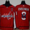 Adidas Washington Capitals #8 Alexander Ovechkin Punainen With Maajoukkue Logo Ommeltu NHL Paita – Miesten