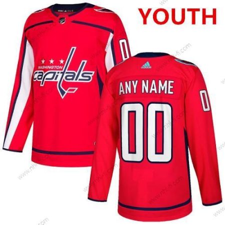 Adidas Washington Capitals Räätälöidyt Aito Punainen Kotiottelu NHL Paita