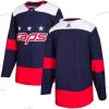 Adidas Washington Capitals Räätälöidyt Tyhjä Laivastonsininen Aito 2018 Stadium Series Ommeltu NHL Paita – Miesten