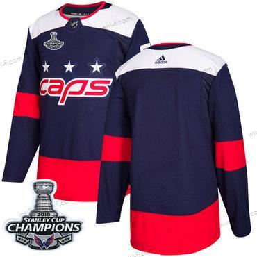 Adidas Washington Capitals Tyhjä Laivastonsininen Aito 2018 Stadium Series Stanley Cup Final Champions Ommeltu NHL Paita – Miesten