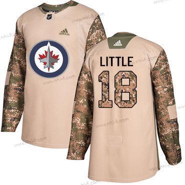 Adidas Winnipeg Jets #18 Bryan Little Maastokuvio Aito 2017 Veterans Day Ommeltu NHL Paita – Miesten