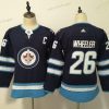 Adidas Winnipeg Jets #26 Blake Wheeler Laivastonsininen Paita – Naisten