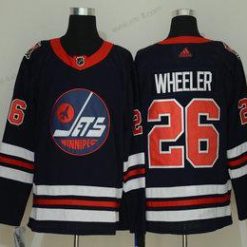 Adidas Winnipeg Jets #26 Blake Wheeler Laivastonsininen Sininen 2019 Heritage Klassinen Ommeltu NHL Paita – Miesten