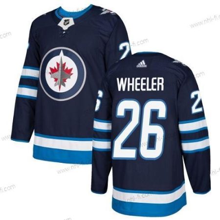 Adidas Winnipeg Jets #26 Blake Wheeler Laivastonsininen Sininen Kotiottelu Aito Ommeltu NHL Paita – Miesten