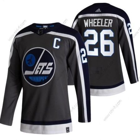 Adidas Winnipeg Jets #26 Blake Wheeler Musta 2020-21 Käänteinen Retro Vaihtopaita NHL Paita – Miesten