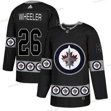 Adidas Winnipeg Jets #26 Blake Wheeler Musta Maajoukkue Logos Paita – Miesten