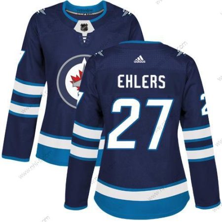 Adidas Winnipeg Jets #27 Nikolaj Ehlers Laivastonsininen Sininen Kotiottelu Aito Ommeltu NHL Paita – Naisten