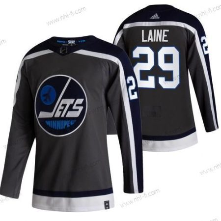 Adidas Winnipeg Jets #29 Patrik Laine Musta 2020-21 Käänteinen Retro Vaihtopaita NHL Paita – Miesten