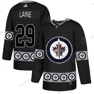 Adidas Winnipeg Jets #29 Patrik Laine Musta Maajoukkue Logos Paita – Miesten