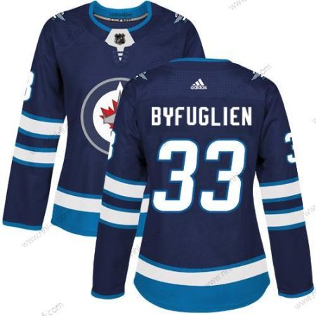 Adidas Winnipeg Jets #33 Dustin Byfuglien Laivastonsininen Sininen Kotiottelu Aito Ommeltu NHL Paita – Naisten