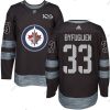 Adidas Winnipeg Jets #33 Dustin Byfuglien Musta 100th Vuosipäivä Ommeltu NHL 2017 Jääkiekko Paita – Miesten