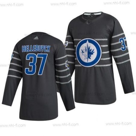 Adidas Winnipeg Jets #37 Connor Hellebuyck Harmaa 2020 NHL All-Star Game Paita – Miesten