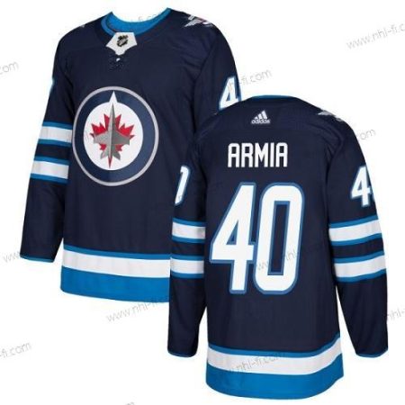 Adidas Winnipeg Jets #40 Joel Armia Laivastonsininen Sininen Kotiottelu Aito Ommeltu NHL Paita – Miesten