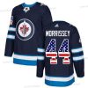 Adidas Winnipeg Jets #44 Josh Morrissey Laivastonsininen Sininen Kotiottelu Aito USA Flag Ommeltu NHL Paita – Miesten