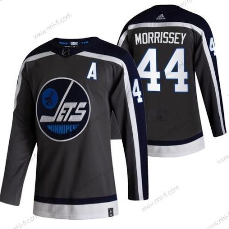 Adidas Winnipeg Jets #44 Josh Morrissey Musta 2020-21 Käänteinen Retro Vaihtopaita NHL Paita – Miesten