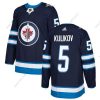 Adidas Winnipeg Jets #5 Dmitry Kulikov Laivastonsininen Sininen Kotiottelu Aito Ommeltu NHL Paita – Miesten