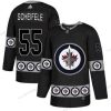 Adidas Winnipeg Jets #55 Mark Scheifele Musta Maajoukkue Logos Paita – Miesten