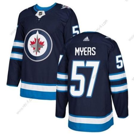 Adidas Winnipeg Jets #57 Tyler Myers Laivastonsininen Sininen Kotiottelu Aito Ommeltu NHL Paita – Miesten