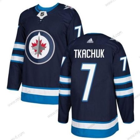 Adidas Winnipeg Jets #7 Keith Tkachuk Laivastonsininen Sininen Kotiottelu Aito Ommeltu NHL Paita – Miesten