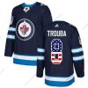 Adidas Winnipeg Jets #8 Jacob Trouba Laivastonsininen Sininen Kotiottelu Aito USA Flag Ommeltu NHL Paita – Miesten