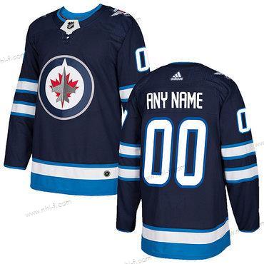 Adidas Winnipeg Jets Räätälöidyt 2017-2018 Jääkiekko Sininen Ommeltu NHL Paita – Miesten