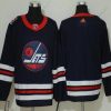 Adidas Winnipeg Jets Tyhjä Laivastonsininen Sininen 2019 Heritage Klassinen Ommeltu NHL Paita – Miesten