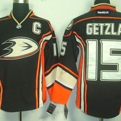 Anaheim Ducks #15 Ryan Getzlaf Musta Vieras Paita – Miesten