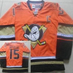 Anaheim Ducks #15 Ryan Getzlaf Reebok Oranssi Vaihtopaita Premier Paita – Miesten