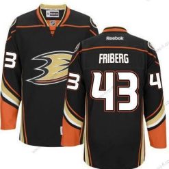 Anaheim Ducks #43 Max Friberg Musta Vieras Paita – Miesten