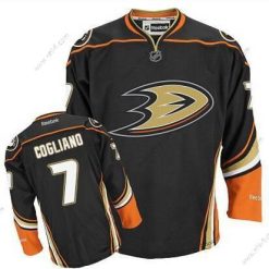 Anaheim Ducks #7 Andrew Cogliano Musta Vieras Paita – Miesten