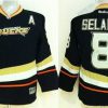 Anaheim Ducks #8 Teemu Selanne Musta Paita – Lasten