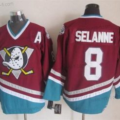 Anaheim Ducks #8 Teemu Selanne Punainen Retro CCM Paita – Miesten