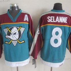 Anaheim Ducks #8 Teemu Selanne Sininen Retro CCM Paita – Miesten