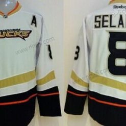 Anaheim Ducks #8 Teemu Selanne Valkoinen Paita – Miesten