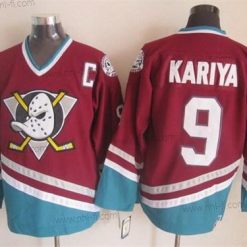 Anaheim Ducks #9 Paul Kariya Punainen Retro CCM Paita – Miesten