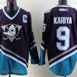 Anaheim Ducks #9 Paul Kariya Violetti Retro CCM Paita – Miesten