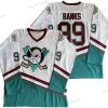 Anaheim Ducks #99 Adam Banks Mighty Ducks 1995-96 Mighty Elokuva Valkoinen Vihreä Paita – Miesten