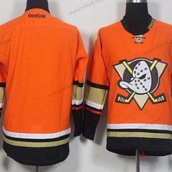 Anaheim Ducks Räätälöidyt Reebok Oranssi Vaihtopaita Jääkiekko Paita – Miesten