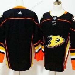 Anaheim Ducks Tyhjä Musta 2017-2018 Jääkiekko Ommeltu NHL Paita – Miesten