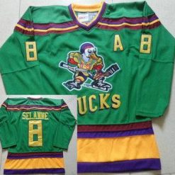 Anaheim Mighty Ducks #8 Teemu Selanne 1991-92 Vihreä CCM Vintage Paita – Miesten